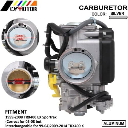 For Honda TRX400EX ATV Sportrax 400 TRX400 EX Sportrax 99-04 TRX400X 2009-2014 TRX 400X 400EX 38mm TRX 400X 400EX Carburetor