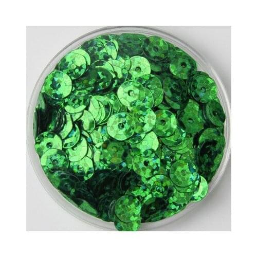 50g(10000pcs) 4mm Cup Loose Sequins Round Paillette Wedding Garment Accessory Sewing Craft Laser Green Spangles
