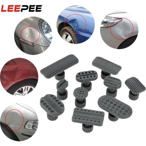 LEEPEE 10pcs/set Automobile Sheet Dent Puller Removal Gaskets Metal Repair Gaskets Plastic Gasket Dent Car Repair Tool