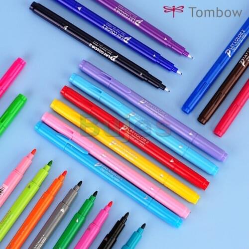 TOMBOW Play Color Series,Double Headed Water-based Watercolor Pen Set for Students of Hand Painting,One Stroke Multi-purpose
