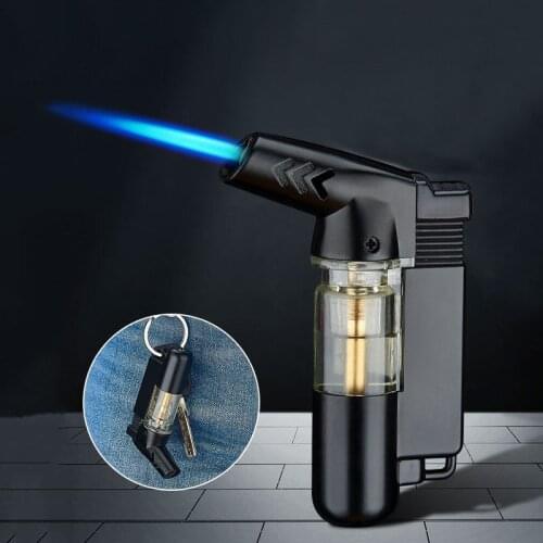 Small Spray Gun Windproof Blue Flame Inflatable Turbo Lighter Cigar High Temperature Welding Torch Multifunctional Ignition Tool