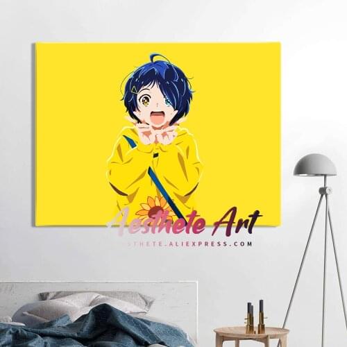 Ohto Ai Wonder Egg Priority Anime Decoration Home Decor Canvas Painting Living Room Wall Art Pictures Posters Prints