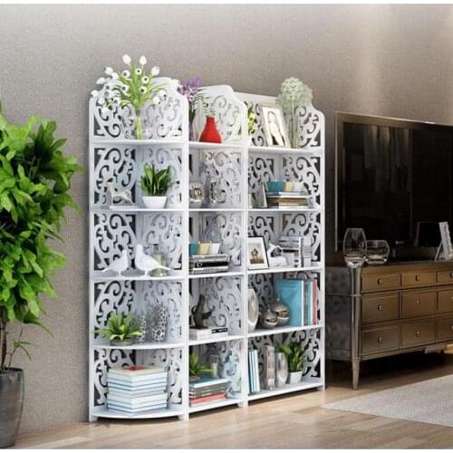 Shelf Floor Multi-layer Storage Shelf Bedroom Kitchen Living Room European Childrens Bookshelf Simple White Shelf