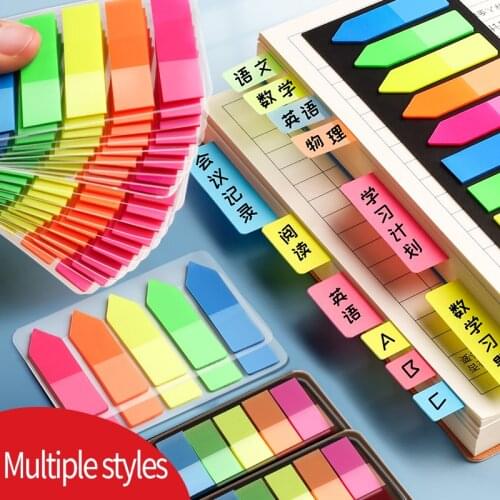 Memo sticker index label paper can be written to mark bookmarks student supplies transparent instruction page convenient n times