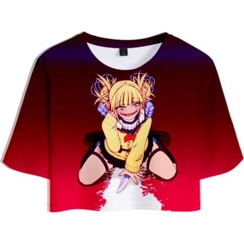 My Hero Academia Bakugou Funny Cartoon T Shirt Cute Anime Graphic Printing Hip Hop Top Tees Short Sleeve Summer Gift Cosplay