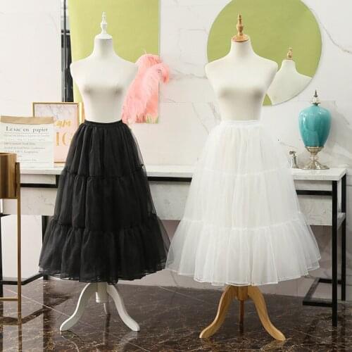 SISHION Black White Boneless Soft yarn Long Lolita Skirt VD1602 Women Girls Ladies Ball Gown Cosplay Midi Tutu Skirts