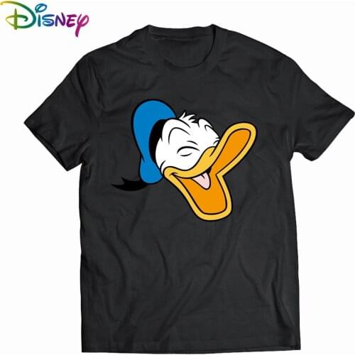Disney Donald Duck Cartoon Printed Clothes RoundNeck Short Sleeve T-shirt Women Woman Tshirts Same One Size Top Graphic T Shirts