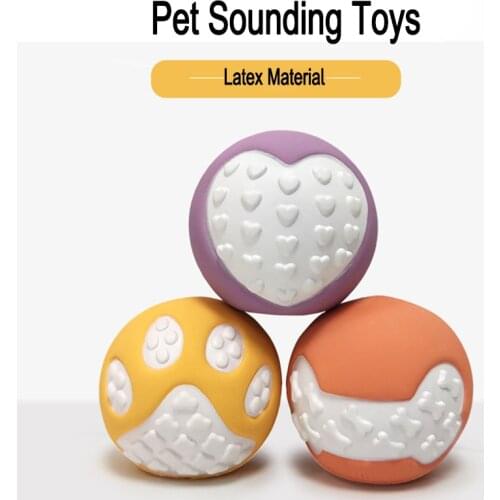 Bite Resistant Solid Dog Ball Interactive High Elasticity Food Grade Pet Chew Toys For Small Medium Large Breed Dog Toy