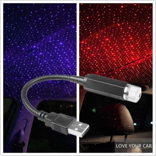 Starry Sky Ceiling Backlight In Car Galaxy Star Projector Led Car Lights Interior Sky Light Galaxy Light Projector USB LED Light