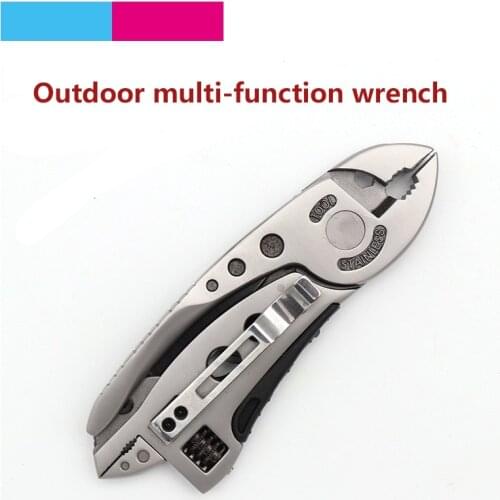 1pcs Mini Adjustable Wrench Multitool Pliers Pocket Knife Screwdriver Set Kit Jaw Spanner Repair Survival Hand Outdoor Tools