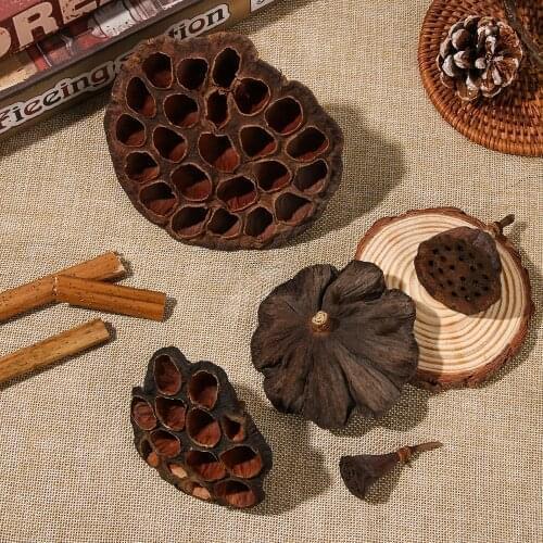 1PC Natural Artificial Dried Lotus Flowers Emulation Pressed Flower Home Office Decoration DIY Decor Crafts Party Supplies