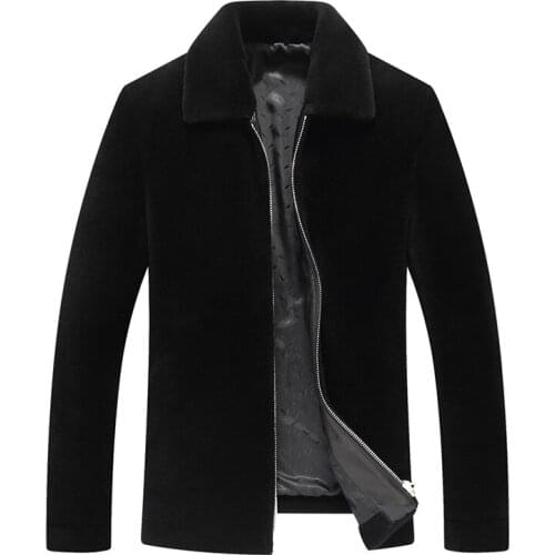 100% Wool Coat Autumn Winter Jacket Men Real Sheep Shearling Fur Mens Jackets and Coats Chaqueta ym1701 MY1428