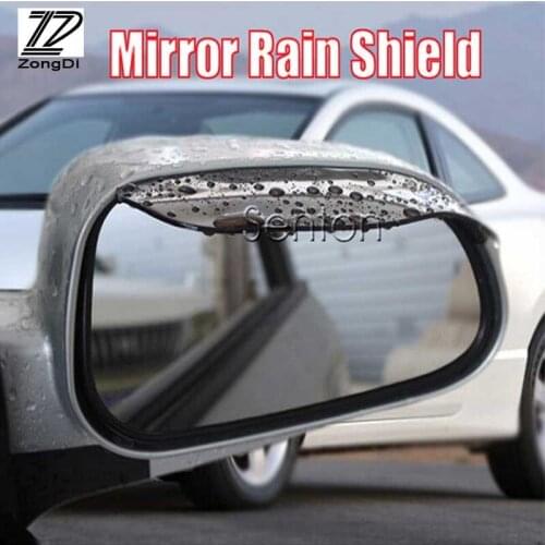 ZD 2pc Car Styling Rain Brow Rearview Mirror Cover For Audi A4 B7 B5 A6 C6 Q5 Honda Civic 2006-2011 Fit Accord CRV Accessories