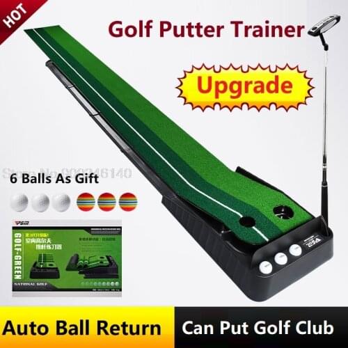 2021 Pgm Ball Return 2.5M/3M Indoor Golf Putting Trainer Portable Golfer Practice Putting Mat Mini Golf Putter Green Trainer