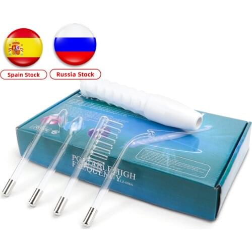 4 In 1 High Frequency Electrotherapy Electrode Light Acne Wand Skin Care Spot Acne Remover Facial Spa Beauty Machine