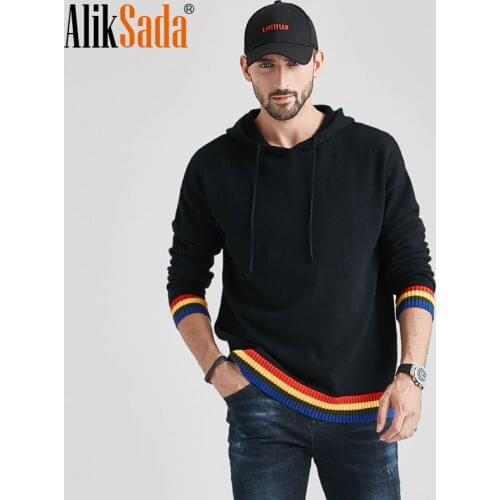 ALIKSADA Men's Pullovers With A Hood