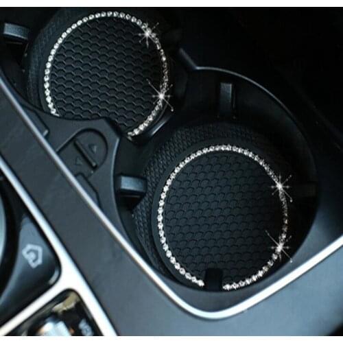 Car Accessories Water Cup Bottle Holder Anti-Slip Mat Pad Silica Gel Non-Slip Car Mat for Mini for Car Interior 1/2Pcs