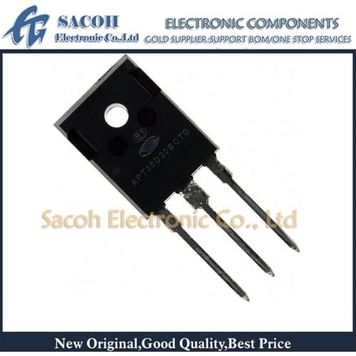 Free Shipping 10Pcs APT30D20BCTG APT30D20BCT 30D20BCT APT30D20BCAG TO-247 30A 200V Fast Recovery Epitaxial Diode