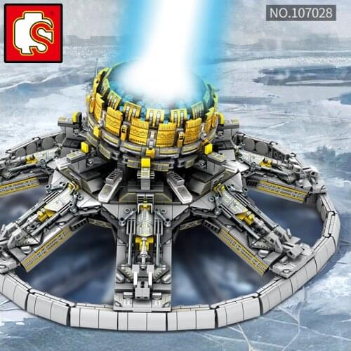 Sembo blocks the Wandering Earth engine building expert 2000 pcs astronaut bricks creative tank armored car military