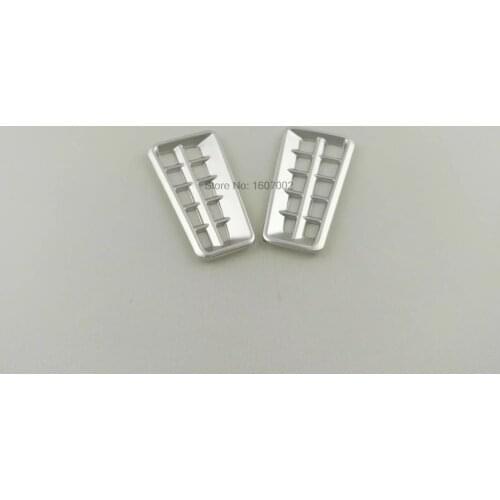 For Toyota RAV4 RAV 4 2016 ABS Matte Front upper AC Air Vent Outlet Frame Cover Trim Decoration Car Styling 2pcs