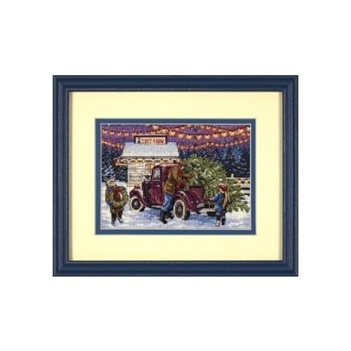 Egypt cotton Hot Selling Lovely Counted Cross Stitch Kit Christmas Tree Ornament Dim 08802