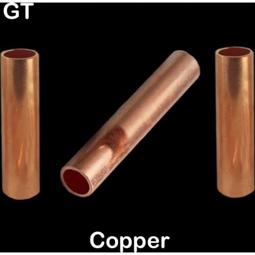 GT-240 GT-300 GT-400 Copper No Insulation Wire Cable Hole Passing Connecting Sleeve Tube Ferrule Lug Connector Crimp Terminal