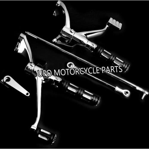 Chrome Forward Controls FootPegs Levers Linkages For Harley XL 883 1200 04-13