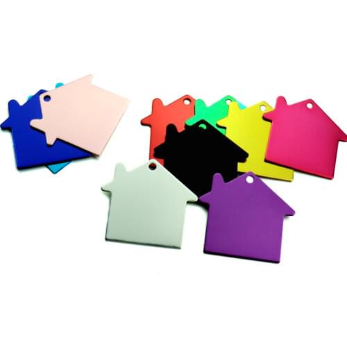 Wholesale 20pcs Pet Id Tag For Dog Engraved Dog Cat ID Tag House Dog Cat Id Tag High Power Laser Engraving Pet ID Tags two sides