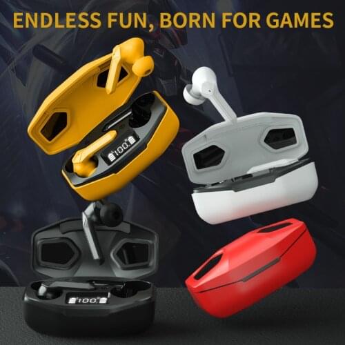 DGYZZMAX TWS Gaming Earbuds Bluetooth Gming Headphone With LED Display Smart Touch Conotrl With HD microphone for Xiaomi Oppo