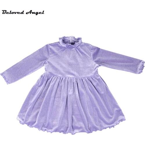 2017 Kid Dresses Long Sleeve Baby Clothing Girls Princess Party Tutu Dress For Newborn 9 Months - 4 Years Neat Children Clothes