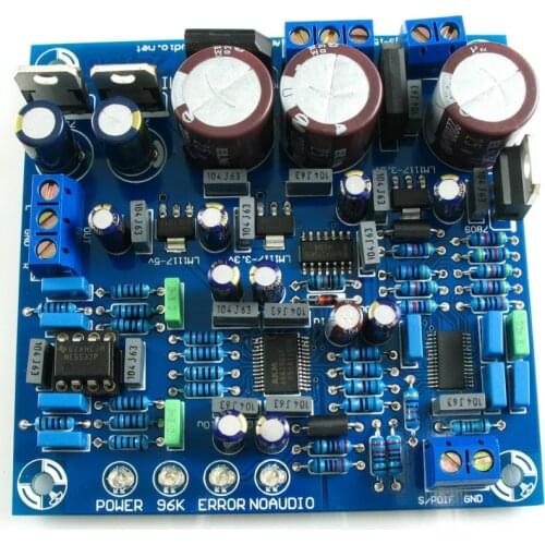 CS8416 + AK4396 + NE5532 2496 DAC Kit 24BIT 192K amplifier DIY kit