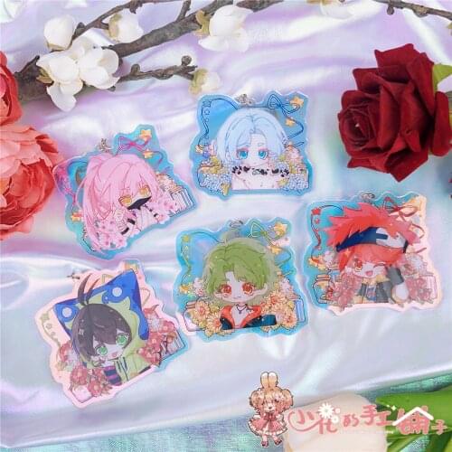 Anime SK EIGHT SK8 the Infinity SKChinen Miya Hasegawa Ranga Reki Laser Keychain Badge Brooch Pins Pendant Keyring