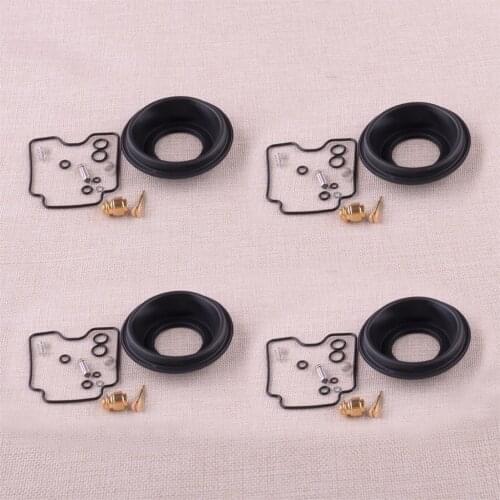 4Sets Carburetor Repair Kit With Plunger Diaphragm Fit For Suzuki Katana 750 GSX750F 1998-2000 2001 2002 2003 2004 2005 2006