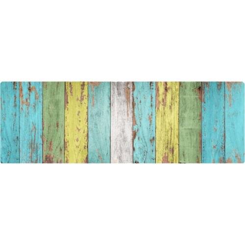 Anti-skid Floor Mat Wooden Board Area Carpet for Bedroom Living Room Bathroom