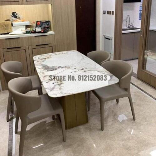 Dining chair modern minimalist makeup chair Nordic study chair soft bag back chair light luxury dining chair home creative leisu