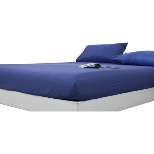 Solid Fitted Sheet King Queen Full Twin Mattress Cover With Elastic Rubber Band Bed Sheet