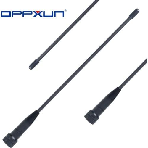 OPPXUN 669C SMA-male Flexible VHF/UHF Dual Band Two Way Portable HF Radio Ham Antenna For Baofeng Yaesu UV-3R,UV-100,UV-200