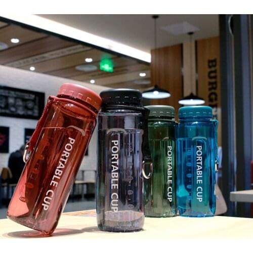 Plastic Bottles Large Capcity Sports Bottle Boys Girls Sports Kettle Portable Tropical Filter Cup Wholesale Tea Drinkware cup