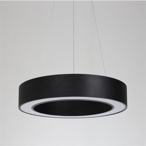 Pendant Lamp Ring Iron Acrylic 40CM 60CM 80CM Pendant Lights For Living Room Dining Room Circle Rings Acrylic Body LED