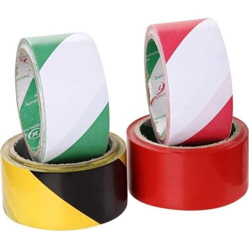 PVC Floor Warning Tape 48mm Marking Tape for Fence Equipment/guardrail/smooth Floor Surface Paste Adhesive Tape