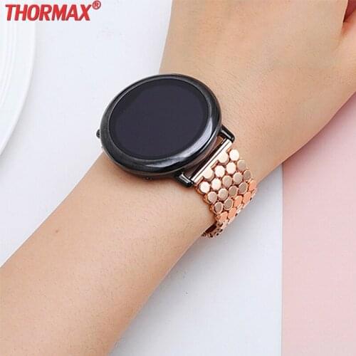 22mm Watch band for Samsung Gear S3 Classic/S3 Frontier band Stainless Steel Strap For Samsung Galaxy Watch 46mm Strap Bracelet