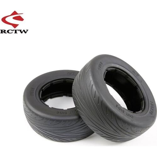 Rubber on-road Tyre Skin Set for 1/5 Losi 5ive T Rofun Rovan LT KM X2 BAJA 4WD SLT Truck Spare Toys Parts