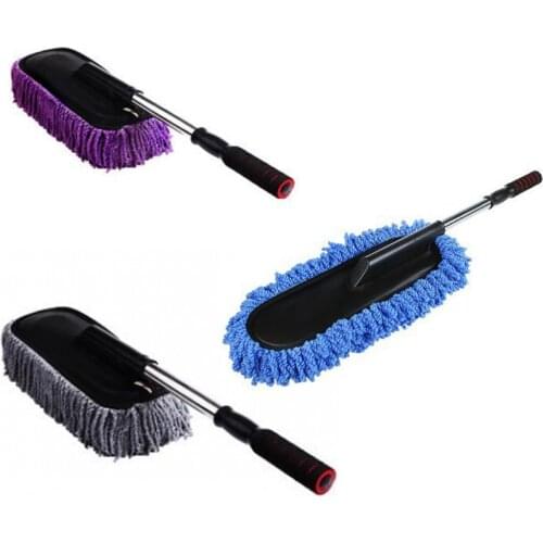 Car Wash Cleaning Brush Duster Dust Wax Mop Microfiber Telescoping Dusting Tool With Adjustable Long Handle