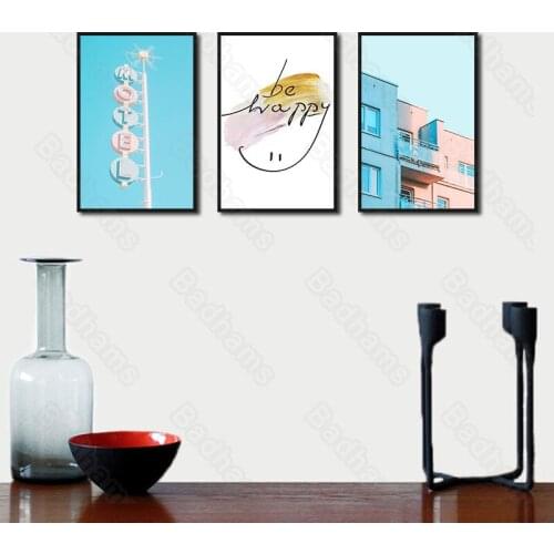 Nordic Decoration Home Simple Triple Living Room Decoration Painting Mural Romantic Sofa Background Wall Hanging Painting