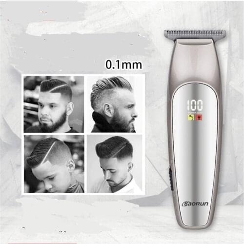 0.1mm T Blade Outliner Hair Trimmer Electric Hairline Clipper Barber Detailer Haircut Hairstyling Hairdressing Haircut Machine
