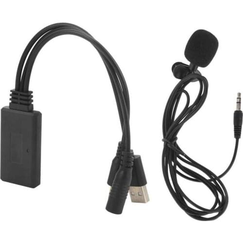 Universal Car Bluetooth Audio AUX-IN Wire Cable Adapter Wireless Microphone Calls Handsfree Adapter