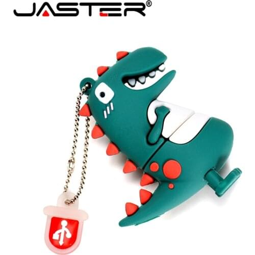 JASTER Dinosaur Cartoon USB flash drive Pen drive 128GB 64GB 32GB 16GB 8GB 4GB USB stick pendrive flashdrive Creative gifts