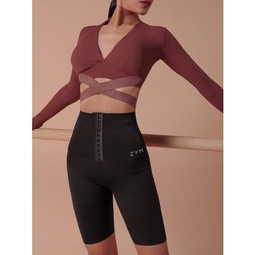 ZYMdancestyle Core Control&Butt Lifting Leggings #MXK latin dance pants ZYM dance trousers mid-waist fifth sport leggings