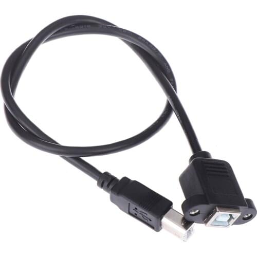 0.3m/0.5m/1m/1.5m USB 2.0 Type B Male to Type B Female Printer Extension Cable With Panel Mount