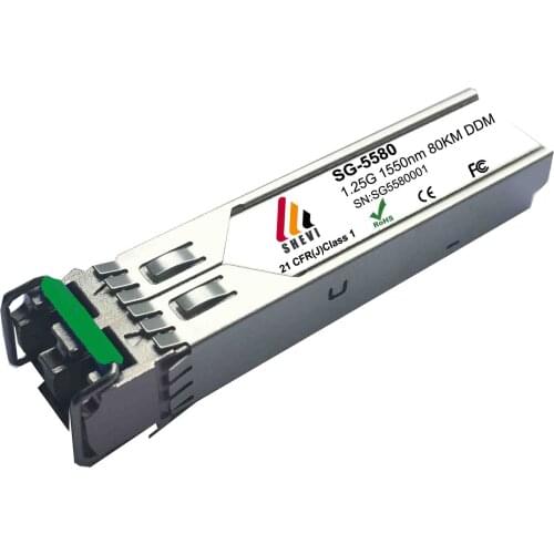 Compatible 1.25g Sfp 80km 1550nm Sfp Module